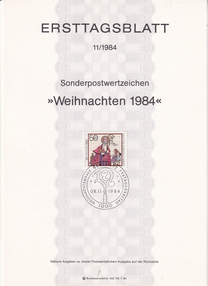 Berlin ETB 1233 Scott 9NB220 Christmas