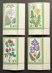 Travelstamps: 1977 Germany Stamps Scott #B542-B545 Wildflowers Mint MNH OG