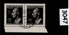 Stamps CTO (Brunn) Sc B20 Heydrich Death mask WWII Czech occupation #3047