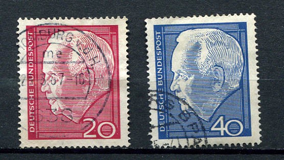 Germany – BRD : Lübke re-election set from 1964 – used