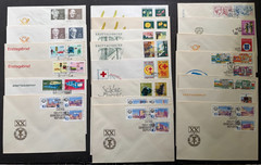East Germany (DDR) 21x (all different) FDC 1969