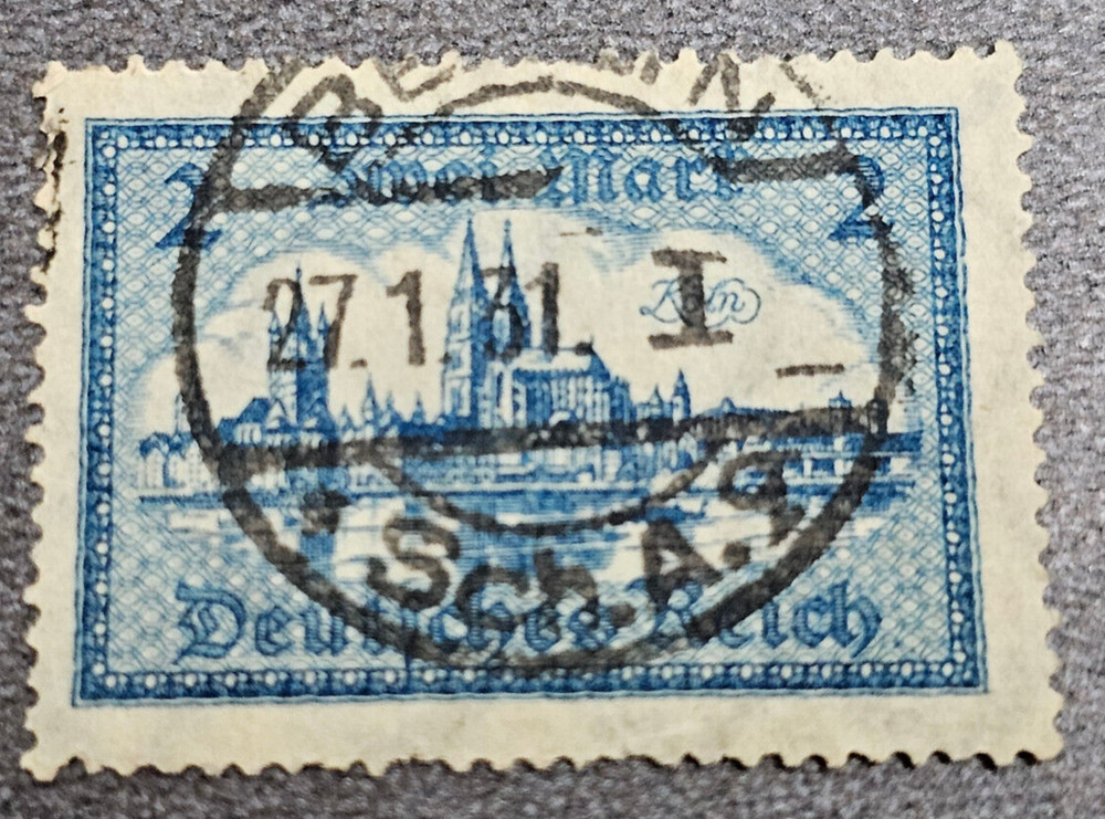 Stamp Germany Reich 2 Mark 1931 Bauwerke Köln Mi. Nr. 365 (34246)