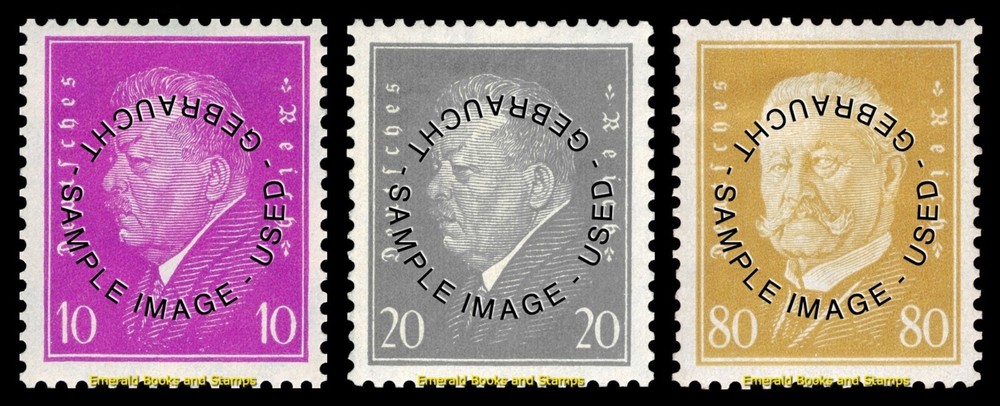 EBS Germany 1930 – Ebert Hindenburg Definitives – Michel 435-437 – Used