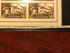 Germany WWII Feldpost MI #XIXB Block of 4 Imperf Belgium Flemish Legion OG VF LH