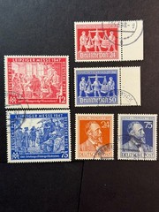 Germany # 578-581 & 584-585 Used 2024 Scott Catalogue Value $ 9.75