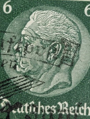 GERMANY ~ Deuirches Reich ~ Green Stamp 6 Heller ~ Cancelled/Posted ~ B302