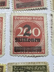 Lot of 100+ Germany 1922-23 Hyperinflation Millionen Milliarden Dienstmarke