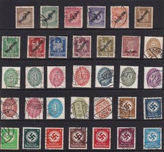 Lot-R Authentic Historical Stamps Germany WWII Officials Classics 2 U