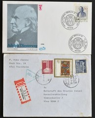 Germany covers collection 1952, 1988 Arthur Schopenhauer, 1990 Adolf Diesterweg