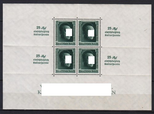#28p GERMANY REICH Mi. # BLOCK 11 MINT NEVER HINGED