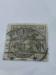 Rare Deutsches Reich Germany Germania 60 Pf Stamp