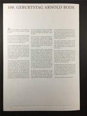 GERMAN POST ART-EDITION 2000/41 2155 ARNOLD BODE DOCUMENTA ART