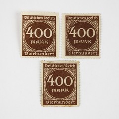 Lot Of 8 Germany 100/200/300/400/1000 Mark Stamps 1920s Hyperinflation