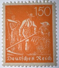 Travelstamps: 1921 Germany Stamp Deutsches Reich 150 Pfennig Michel Nr. 189 MNH