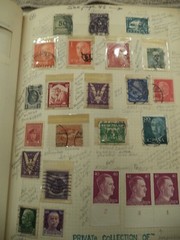 GERMANY WWII NAZI INVASION POLAND OVER PRINT FIELDPOST 1940+ 12 MILK TOPS STAMPS