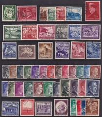 Lot-R Authentic Historical Stamps Germany WWII Wehrmacht Hitler Sets U