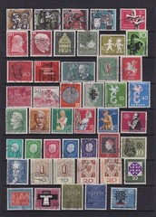 West Germany, Unified Stamps Used inc 1954 – 59 Almost complete. Cat approx £750