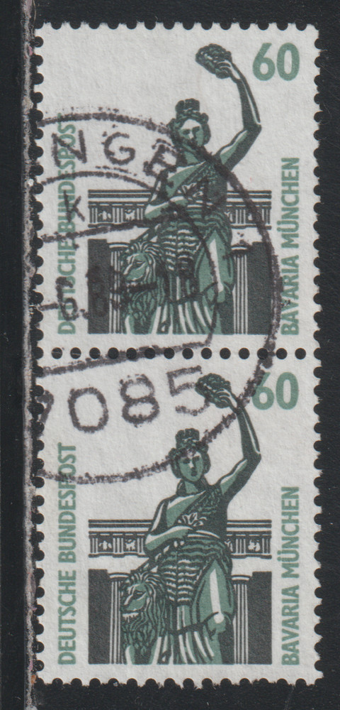 Germany 1987-96 SC# 1525 – Bavaria München, bronze statue – Pair – Used Lot # 72