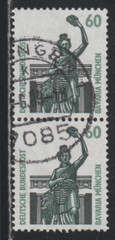 Germany 1987-96 SC# 1525 – Bavaria München, bronze statue – Pair – Used Lot # 72