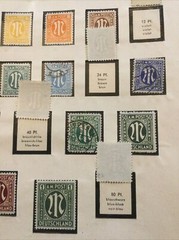 1945 A.M.G. ISSUES GERMAN PRINT POSTAGE STAMPS “VERY RARE” USED 80Pfg