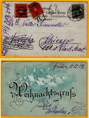„Weihnachtsgrufs“ Christmas Greetings Dec. 11 1903 Gresen Postage Due Precancels