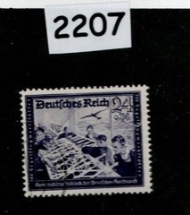 Used stamp B277 1944 Hitler’s Culture fund Postal charity Germany #2207