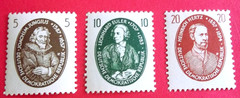 DDR Germany Stamps Sc #352-354 – German Scientists – 1957 MNH – FREE Ship