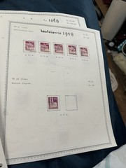 21 ALBUM PAGES BAUTENSERIE 1948 SORTED USED 1149