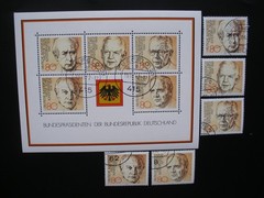 Germany 1981-82- Two Complete Years of 80 Stamps, 1 Souvenir Sheet Used, CTO