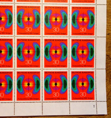 50 x Sheet No. 599 Luxus Stamp Mint Never Hinged Form Number 2 BRD 1969