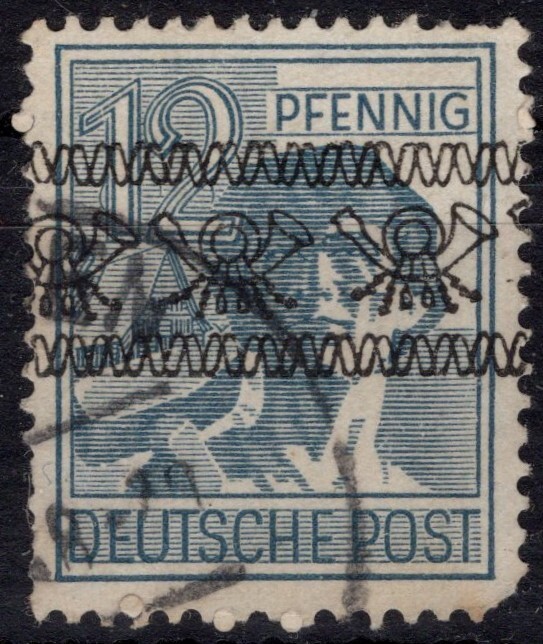 GERMANY BIZONA, YV # 20 D, OVERPRINT II, USED