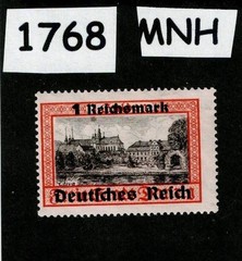 MNH stamp Scott #253 1939 Overprint Danzig Poland Germany Free city WWII #1768