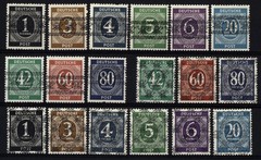 Germany #I/I-IX/II US British Zone 1948 Posthorn Overprint Postage Mint LH NH