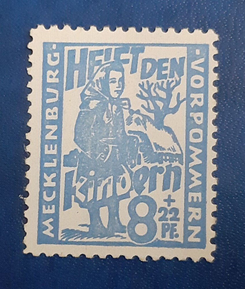 Germany Stamp Allied Occupation 8 Pfennig 1945 SBZ KRAMP Mi. Nr. 27 a (20838)