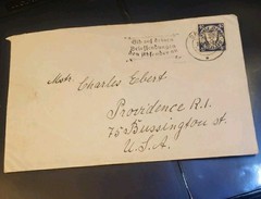 1938 Danzig Germany Cover To USA Slogan Cancel 6