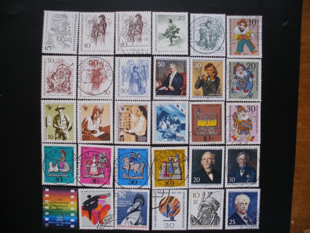 Berlin 1969/72- Four Short Years of 85 Stamps, 2 SS, CTO, Used, MNH
