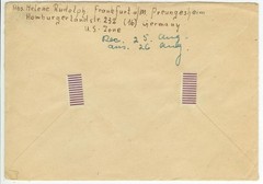 1948 Frankfurt a/M Germany Occupation Mi 48II solo cover to US
