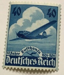 Germany 3rd Reich 1936 Mi # 603 Sc 469 10th Anniversary of Lufthansa MNH