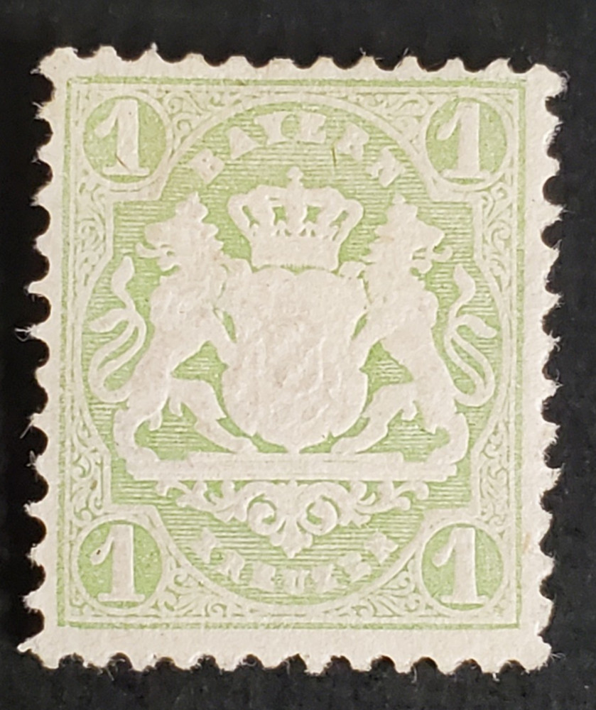 Germany, Bavaria, nice 1 kreuzer green mint w/hr