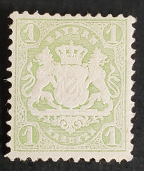 Germany, Bavaria, nice 1 kreuzer green mint w/hr