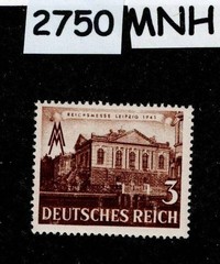 MNH stamp Sc #498 1941 Spring fair Leipzig Germany WWII #2750