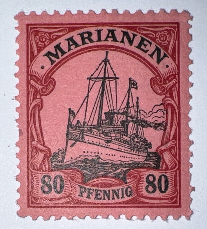 Travelstamps: GERMANY MARIANEN STAMPS Kaiser’s Yacht Mint OG H 80pf UNWMK