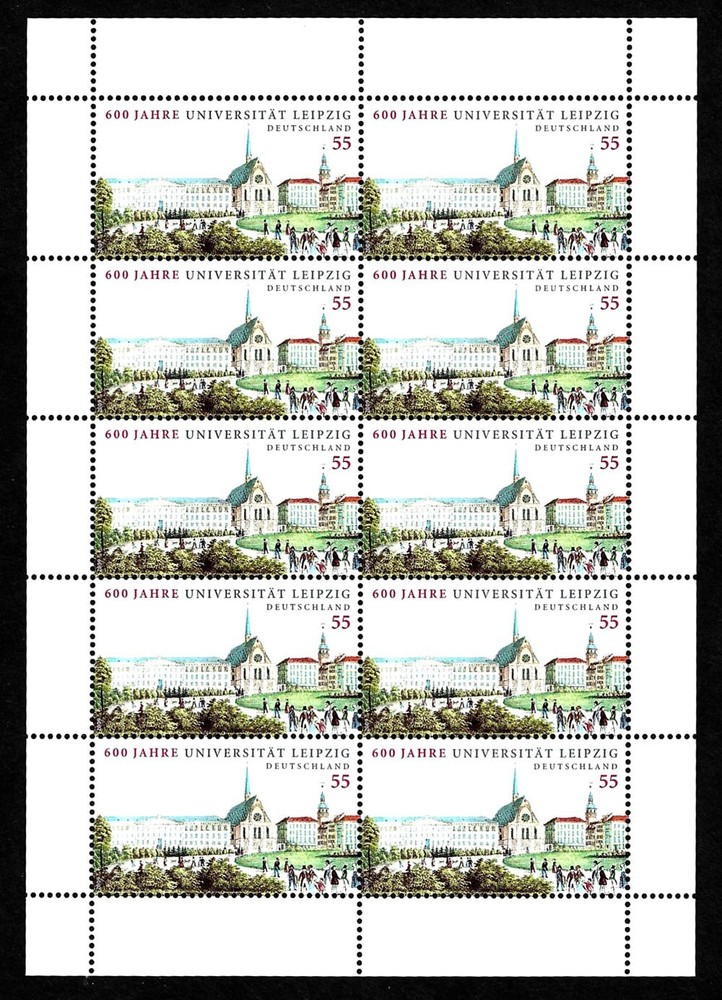 GERMANY, SCOTT # 2539, MNH MINI SHEET – LEIPZIG UNIVERSITY, 2009 COLLEGE