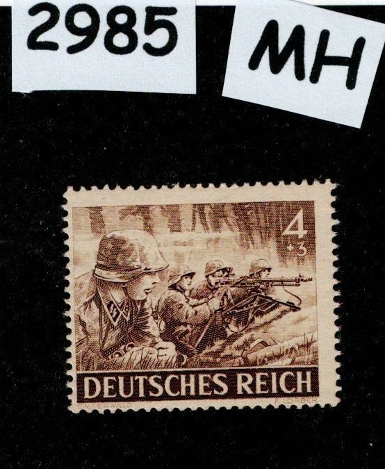 MH stamp B219 Wehrmacht Infantry WWII Military Hero’s Armed forces 1943 #2985
