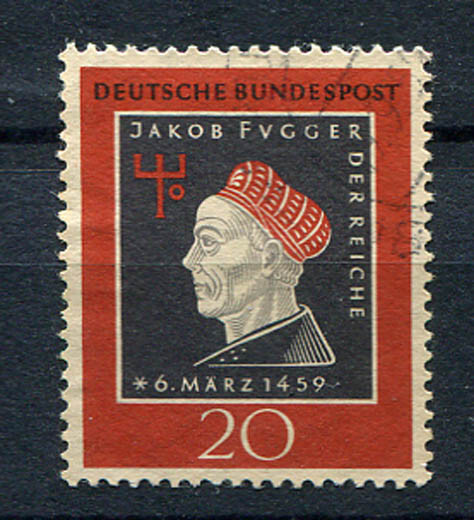 Germany – BRD : Jakob Fuger stamp from 1959 – used