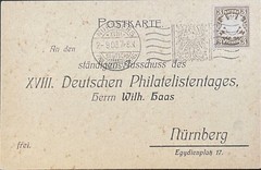 1908 German States Bavaria #60 or #60a w special machine cancel on Post Card *d