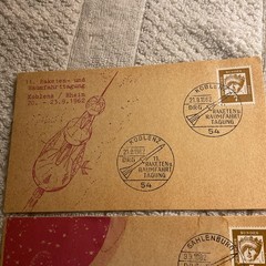 GERMANY-(1962)-SPACE Events.lot of 2 UNUSED Postcards #24