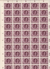 Stamp Germany Mi 848 Sc B235 Sheet 1943 WW2 3rd Reich Hitler 54th Birthday MNH