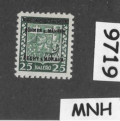 MNH stamp Sc 04 Overprint 1939 Germany WWII Occupation of BaM Czech #9719