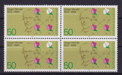 Bundesrepublik MNH ** 1199 Scott 1411 Gregor Mendel block of 4